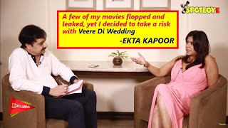 Ekta Kapoor Talks About Veere Di Wedding amp Lots More  SpotboyE [upl. by Ardnuat]