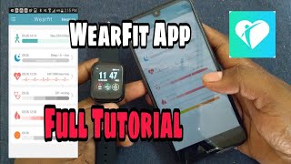 How To SetUp WearFit App On Android Phone  How To Pair WearFit App To Smart Bracelet 20 i5 [upl. by Erdnaek]