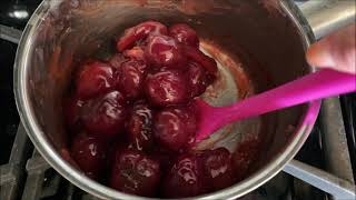 Delicious 4 INGREDIENT Homemade Cherry Pie Filling [upl. by Milone813]