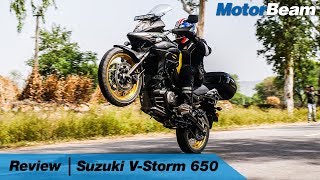 Suzuki VStrom 650XT Review  Better Than Versys 650  MotorBeam [upl. by Dumanian34]