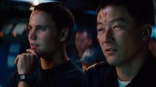 battleship 2012 movie clips Tsunami Buoy Counterattack [upl. by Mehcanem770]