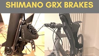 Shimano GRX RX600 Hydraulic Disc Brakes [upl. by Evaleen752]