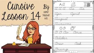 Cursive Writing for Beginners Uppercase Cursive Lesson 14 [upl. by Loggia171]