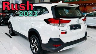 New 2023 Toyota Rush 7 Seater SUV 15 L FWD  Toyota Rush White Color Exterior and Interior [upl. by Rem]