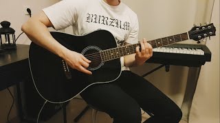 Burzum  Dunkelheit acoustic guitar cover [upl. by Mrots]