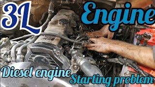 How to diesel engine starting problem  Toyota 3L engine [upl. by Axela]