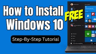 How to Install Windows 10 in 2024 Step By Step Tutorial [upl. by Kendre]