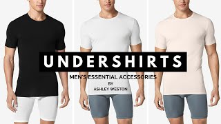 Best Undershirts For Men  Mens Essential Accessories  Tommy John RibbedTee Calvin Klein Spanx [upl. by Aiset]