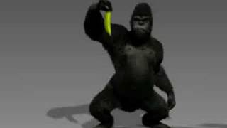 Gorilla animation test [upl. by Eirbua]