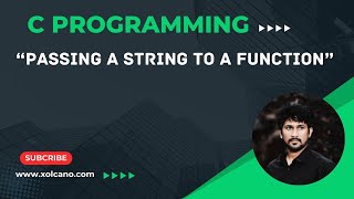 How to Pass a string to a function in C programming [upl. by Ynnattirb]