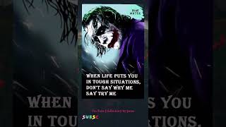 Joker Rules🔥  Motivational quotes in English  Quotes for status video shorts quotes viral reel [upl. by Encrata262]