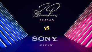 ZP800G vs SONY C800g Shootout [upl. by Ahsilif]