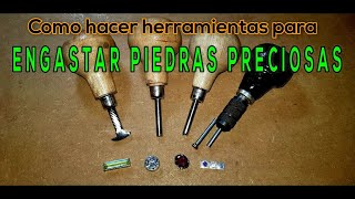 HERRAMIENTAS PARA ENGASTAR PIEDRAS PRECIOSAS  bezel setting tools [upl. by Kissie]