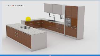 CURSO TUTORIAL MODELADO MUEBLES DE COCINA SKETCHUP GRATIS DESDE CERO [upl. by Yelbmik967]