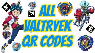 All Valtryek QR Codes  BEYBLADE BURST APP [upl. by Alta]