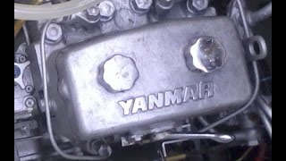 Yanmar 2SE Old Marine Diesel Engine [upl. by Adamsen]