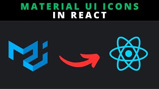 How To Add Material UI Icons To React Project [upl. by Sukramaj920]