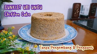 Sunkist Ubi Ungu Chiffon Cake  Cake Recipe [upl. by Adriaens186]