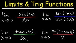 Limits of Trigonometric Functions [upl. by Schechter127]