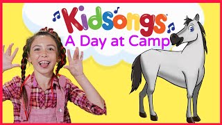 A Day At Camp by Kidsongs  Camp Songs for Kids  Hokey Pokey Dance  Camp fire Songs  PBS Kids [upl. by Jolee]