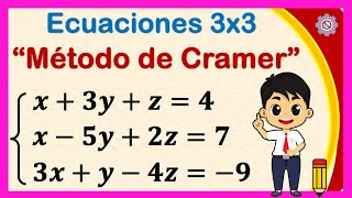 Cramers Rule Solved Example  3x3 matrix [upl. by Rhys424]