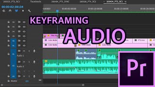 KEYFRAMING AUDIO in Premiere Pro [upl. by Drolyag]