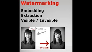 Digital Image Watermarking Using MATLAB IEEE Paper Explanation  Basics of Digital Watermarking [upl. by Samot193]