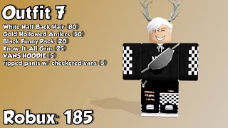 10 Awesome ROBLOX Outfits Under 200 Robux [upl. by Meriel]