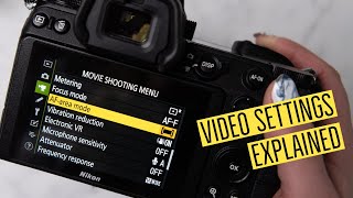 Basic Video Settings  Where To Find Them on Nikon Z6 Z7 Z50 and Z5  Beginner Videography [upl. by Yuu]