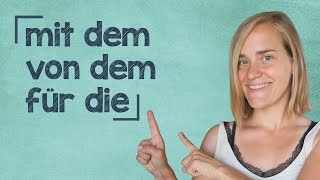 German Lesson 35  Relativpronomen mit Präpositionen  mit dem  von dem  an der  für die  B2 [upl. by Hellene422]