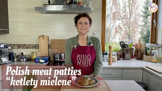 Polish classic dinner  MEAT PATTIES with mushroom sauce  cooking Polish recipes [upl. by Viridissa]