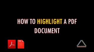 Best Way to Highlight a PDF using Adobe Acrobat PDF Reader [upl. by Yenttirb880]