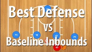 Best Zone Defense vs a Basketball Baseline Inbounds Play [upl. by Pelagias]