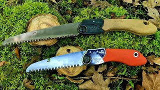 SILKY Pocketboy 1308 VS Outback 17010 Folding Saw  Bushcraft Woodcraft Camping Survival Gear [upl. by Filberto]