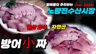 방어 먹으러 가기전 필수시청 활어 전문 중매인이 직접 소개하는 양식 방어자연산 대방어 점포 5만원vs5만5천 [upl. by Bornstein]