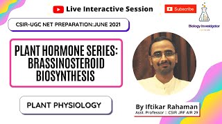 Plant Hormone series Brassinosteroid Biosynthesis [upl. by Harmony]