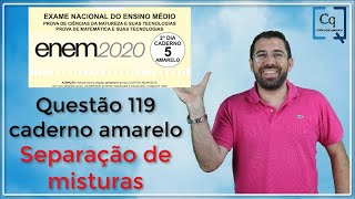 Resolução ENEM 2020  QUÍMICA  Questão 119 caderno amarelo [upl. by Ellatnahc]