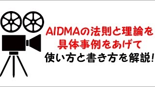 AIDMAの法則と理論を具体事例をあげて使い方と書き方を解説！ [upl. by Auhsohey280]