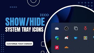 ShowHide System Tray Icons in Windows 11 [upl. by Alliehs168]