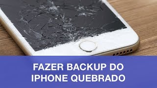 Como Fazer Backup do iPhone Quebrado [upl. by Lzeil900]