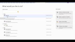 Visual Basic  Open a New Project or an Existing Project [upl. by Jonah]
