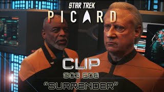 CLIP quotSURRENDERquot STAR TREK PICARD SEASON 03 EPISODE 08 4K UHD PROMO SNEAK PEEK 3X08  S03E08 [upl. by Hamlen546]