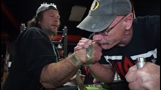 Devon LARRATT vs WORLD CHAMPION Armwrestler Allen FISHER [upl. by Towny]