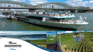 MS Adora Flusskreuzfahrt mit dem Schiff von Phoenix Reisen Köln  Rüdesheim  Mainz  Frankfurt [upl. by Alegnave655]