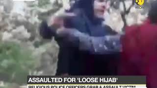 Women assaulted by Iran police for loose Hijab [upl. by Aurel]