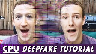 CPU Deepfake Tutorial No Graphics Card Required [upl. by Mcmath310]