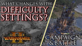 What CHANGES with DIFFICULTY settings  Warhammer 2 [upl. by Gonroff330]