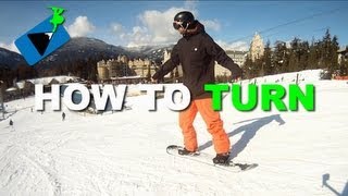 How to Turn on a Snowboard  How to Snowboard [upl. by Nutsud]