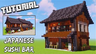 How To Build A Japanese Sushi Bar  Minecraft Tutorial [upl. by Udenihc]