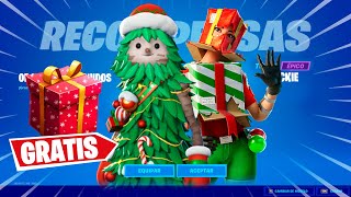 COMO CONSEGUIR GRATIS LAS SKIN NAVIDEÑAS Y RECOMPENSAS DE FORTNITE CAPITULO 5 [upl. by Aelhsa]